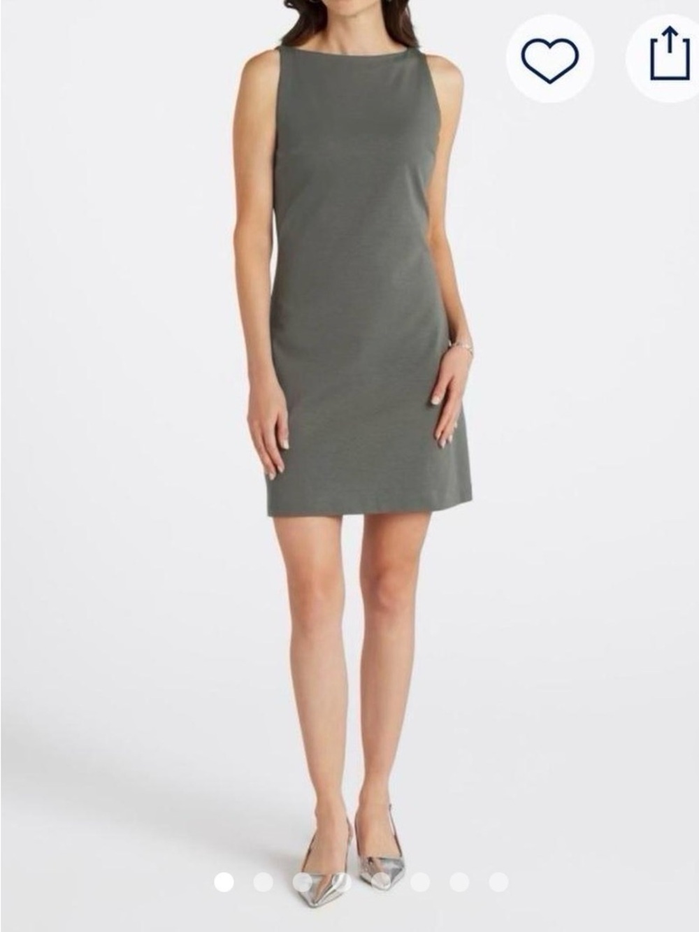 41 Hawthorn Charcoal Gray Sleeveless Sheath Dress